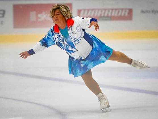 Bilder des Jahres 2023, Sport 08 August Sport Themen der Woche KW31 Sport Bilder des Tages The oldest active figure skater in the Czech Republic, seventy-seven-year-old Jana Pribylova from Tanvald, was entered into the Czech Book of Records in Pelhrimov, Czech Republic, August 1, 2023. (CTKxPhoto LubosxPavlicek) CTKPhotoP2023080105030  CTKPhotoP2023080105030