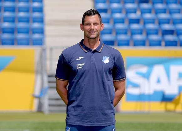 Alexander Stolz - Torwart-Trainer , TSG 1899 Hoffenheim . Porträttermin TSG 1899 Hoffenheim 2023-2024 . Zuzenhausen, GER, 01.08.2023 ,Fussball 1. Bundesliga 2023 2024 . Editorial use only !