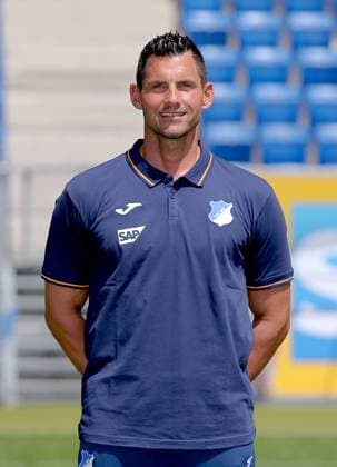 Alexander Stolz - Torwart-Trainer , TSG 1899 Hoffenheim . Porträttermin TSG 1899 Hoffenheim 2023-2024 . Zuzenhausen, GER, 01.08.2023 ,Fussball 1. Bundesliga 2023 2024 . Editorial use only !