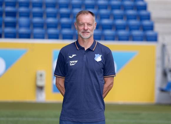 Darius Scholtysik - Co-Trainer , TSG 1899 Hoffenheim . Porträttermin TSG 1899 Hoffenheim 2023-2024 . Zuzenhausen, GER, 01.08.2023 ,Fussball 1. Bundesliga 2023 2024 . Editorial use only !