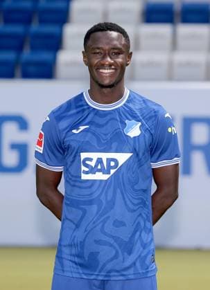Diadie Samassekou , TSG 1899 Hoffenheim . Porträttermin TSG 1899 Hoffenheim 2023-2024 . Zuzenhausen, GER, 01.08.2023 ,Fussball 1. Bundesliga 2023 2024 . Editorial use only !