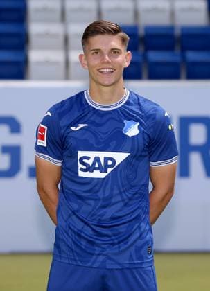 Finn Ole Becker , TSG 1899 Hoffenheim . Porträttermin TSG 1899 Hoffenheim 2023-2024 . Zuzenhausen, GER, 01.08.2023 ,Fussball 1. Bundesliga 2023 2024 . Editorial use only !