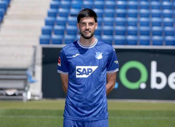 Florian Grillitsch , TSG 1899 Hoffenheim . Porträttermin TSG 1899 Hoffenheim 2023-2024 . Zuzenhausen, GER, 01.08.2023 ,Fussball 1. Bundesliga 2023 2024 . Editorial use only !
