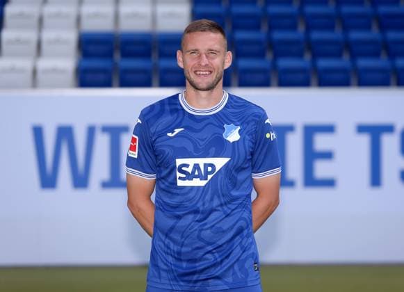Pavel Kaderabek , TSG 1899 Hoffenheim . Porträttermin TSG 1899 Hoffenheim 2023-2024 . Zuzenhausen, GER, 01.08.2023 ,Fussball 1. Bundesliga 2023 2024 . Editorial use only !