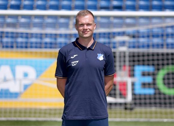 Philipp Lussi - Athletik-Trainer , TSG 1899 Hoffenheim . Porträttermin TSG 1899 Hoffenheim 2023-2024 . Zuzenhausen, GER, 01.08.2023 ,Fussball 1. Bundesliga 2023 2024 . Editorial use only !