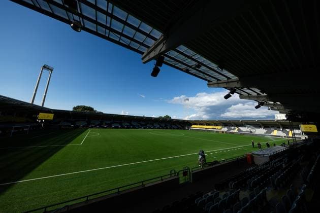 230802 General view inside Bravida Arena before the UEFA Champions League qualification match between BK Häcken and Klaksvik on August 2, 2023 in Göteborg. Photo: Michael Erichsen BILDBYRAN COP 89 MI0516 bbeng bk häcken champions league football fotball fotboll klaksvik kval qualification qualifying round soccer arena Copyright: MICHAELxERICHSEN BB230802MI007