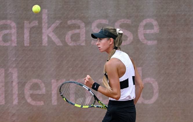 Tennis ITF Tour Ladies Open Hechingen 2023 02.08.2023 Alexandra Vecic (GER) jubelt