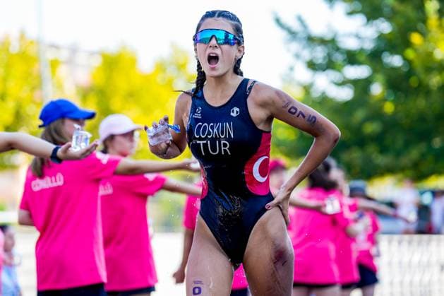 Sport Themen der Woche KW31 Sport Bilder des Tages 2023 Europe Triathlon Sprint & Relay Championships Balikesir: Semifinals Ruya Coskun of Turkey during the Europe Triathlon Sprint&Relay Championships Balikesir, 4 August 2023 Balikesir Turkey  Copyright: xYagizxGurtugx originalFilename:gurtug-notitle230804_npkMH.jpg