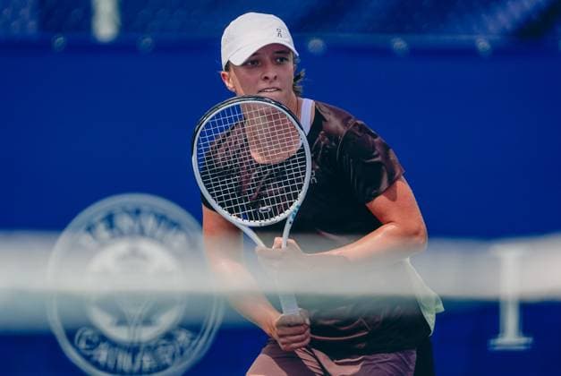August 4, 2023, Montreal, Quebec, Canada: National Bank Open at IGA Stadium ,Montreal,Quebec,Canada on August-04-2023.Iga swiatek from poland during training at the WTA, Tennis Damen 1000 series national bank open tournament. Montreal Canada - ZUMAl128 20230804_zap_l128_009 Copyright: xPatricexLapointex
