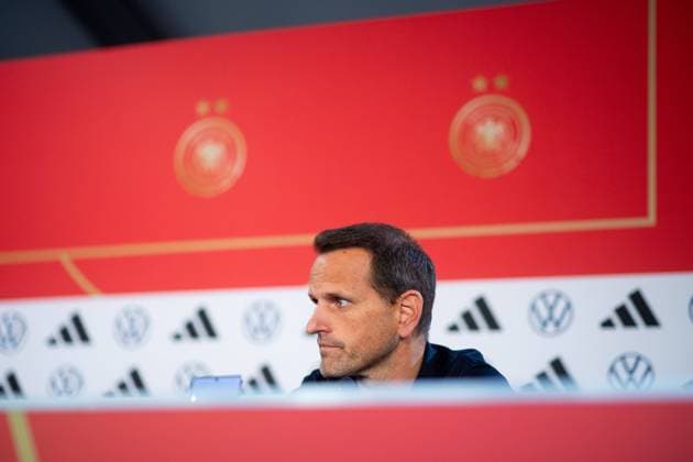 Panagiotis Joti Chatzialexiou (Deutschland, Sportlicher Leiter Nationalmannschaften), AUS, Pressekonferenz DFB Frauen Nationalmannschaft Deutschland, FIFA Frauen Fussball Weltmeisterschaft Australien 2023, 05.08.2023 AUS, Pressekonferenz DFB Frauen Nationalmannschaft Deutschland, FIFA Frauen Fussball Weltmeisterschaft Australien 2023, 05.08.2023 Wyong Copyright: xEibner-Pressefoto Memmlerx EP_MMR