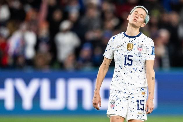 Sport Themen der Woche KW31 Sport Bilder des Tages 230806 Megan Rapinoe of USA looks dejected after missing her penalty during the penalty shoot out during the FIFA Women s World Cup round of 16 football match between Sweden and USA on August 6, 2023 in Melbourne. Photo: Mathias Bergeld BILDBYRAN kod MB MB0674 fotboll football soccer fotball fotbolls-vm världsmästerskap vm fifa womens world cup attondelsfinal round of 16 sverige a sweden usa 18 dam bbeng verdensmesterskap fotball vm kvinner women depp *** 230806 Megan Rapinoe of USA looks dejected after missing her penalty during the penalty shoot out during the FIFA Women s World Cup round of 16 soccer match between Sweden and USA on August 6, 2023 in Melbourne Photo Mathias Bergeld BILDBYRAN code MB MB0674 fotboll football soccer fotball fotbolls vm verdensmästerskap vm fifa womens world cup attondelsfinal round of 16 sverige a sweden usa 18 dam bbeng verdensmesterskap fotboll vm kvinnor women depp  Copyright: MATHIASxBERGELD BB230806MB246