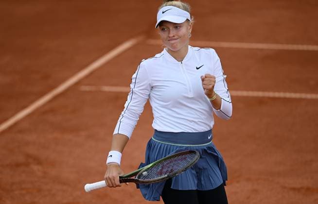 Tennis ITF Tour Ladies Open Hechingen 2023 06.08.2023 Finale Siegerin Brenda Fruhvirtova (CZE) jubelt
