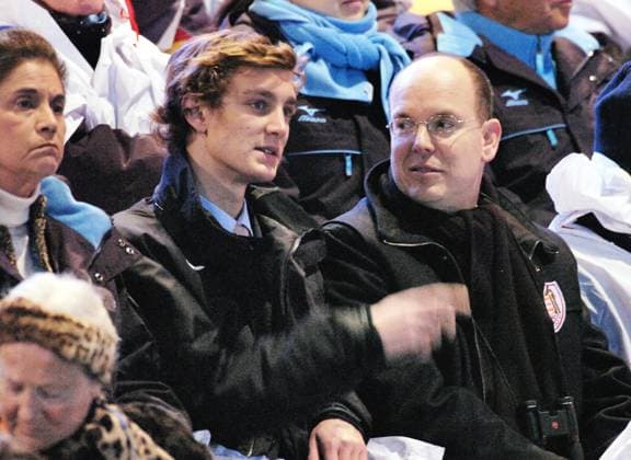 Files Prince Albert of Monaco and his nephew Pierre Casiraghi attend the closing ceremony of the XX Winter Olympic Games, Olympische Spiele, Olympia, OS in Turin, Italy on February 26, 2006. The Games ran from Friday, February 10 to February 26, 2006. Photo by Nicolas Gouhier Cameleon ABACAPRESS.COM Turin Italy  Copyright: xGouhierxNicolas ABACAx 92780_01 GouhierxNicolas ABACAx 92780_01