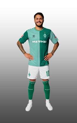 GER, Mannschaftsportrait Werder Bremen 07.08.2023, Wohninvest Weserstadion, Bremen, GER, Mannschaftsportrait Werder Bremen im Bild picture shows Leonardo Bittencourt (Werder Bremen 10);