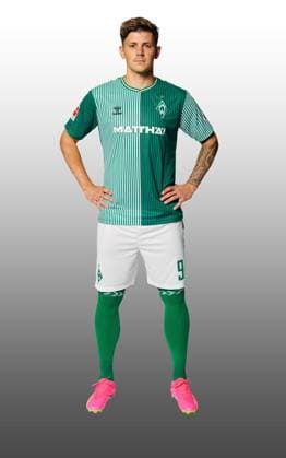 GER, Mannschaftsportrait Werder Bremen 07.08.2023, Wohninvest Weserstadion, Bremen, GER, Mannschaftsportrait Werder Bremen im Bild picture shows David Kownacki (WerderË½BremenË½ 09);