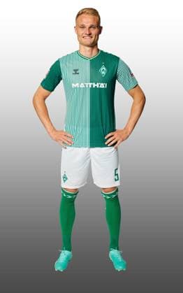 GER, Mannschaftsportrait Werder Bremen 07.08.2023, Wohninvest Weserstadion, Bremen, GER, Mannschaftsportrait Werder Bremen im Bild picture shows Amos Pieper (Werder Bremen 05);