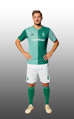 GER, Mannschaftsportrait Werder Bremen 07.08.2023, Wohninvest Weserstadion, Bremen, GER, Mannschaftsportrait Werder Bremen im Bild picture shows Niklas Stark (Werder Bremen 04);