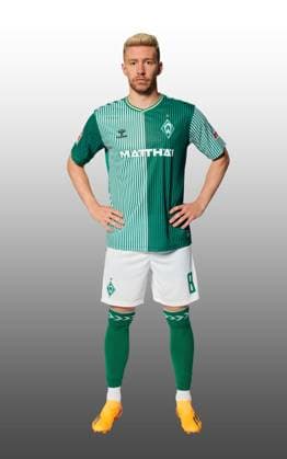 GER, Mannschaftsportrait Werder Bremen 07.08.2023, Wohninvest Weserstadion, Bremen, GER, Mannschaftsportrait Werder Bremen im Bild picture shows Mitchell Weiser (Werder Bremen 08);