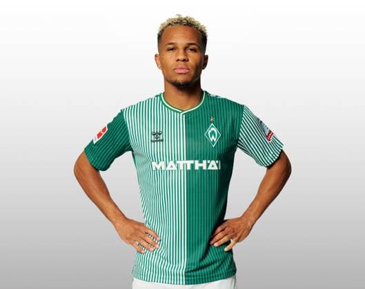 GER, Mannschaftsportrait Werder Bremen 07.08.2023, Wohninvest Weserstadion, Bremen, GER, Mannschaftsportrait Werder Bremen im Bild picture shows Felix Agu (Werder Bremen 27);