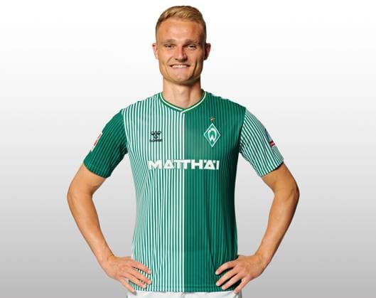GER, Mannschaftsportrait Werder Bremen 07.08.2023, Wohninvest Weserstadion, Bremen, GER, Mannschaftsportrait Werder Bremen im Bild picture shows Amos Pieper (Werder Bremen 05);