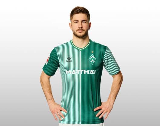 GER, Mannschaftsportrait Werder Bremen 07.08.2023, Wohninvest Weserstadion, Bremen, GER, Mannschaftsportrait Werder Bremen im Bild picture shows Romano Schmid (Werder Bremen 20);