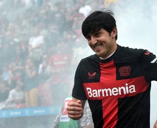 05.08.2023, Leverkusen, Germany, BayArena, Bayer 04 Leverkusen vs West Ham United - Testspiel, Sardar Azmoun (Bayer 04 Leverkusen) schaut (Foto Ralf Treese, Ralf Treese) Leverkusen BayArena North Rhine-Westphalia Germany *** 05 08 2023, Leverkusen, Germany, BayArena, Bayer 04 Leverkusen vs West Ham United test match, Sardar Azmoun Bayer 04 Leverkusen looks photo Ralf Treese, Ralf Treese Leverkusen BayArena North Rhine Westphalia Germany 521_LEVWHU20230805_118 Treese-521