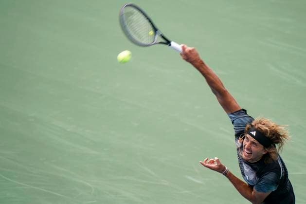 August 8, 2023, Toronto, Ontario, Canada: ALEXANDER ZVEREV returns the ball to Tallon Griekspoor at The National Bank Open ATP, Tennis Herren tournament in Toronto Toronto Canada - ZUMAm215 20230808_zip_m215_024 Copyright: xArlynxMcAdoreyx
