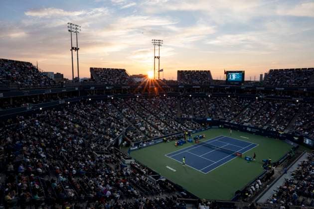 Sport Themen der Woche KW32 Sport Bilder des Tages August 8, 2023, Toronto, Ontario, Canada: FELIX AUGER-ALIASSIME and MAX PURCELL play at The National Bank Open ATP, Tennis Herren tournament in Toronto Toronto Canada - ZUMAm215 20230808_zip_m215_037 Copyright: xArlynxMcAdoreyx