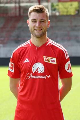 Robin Knoche; 1.FC Union Berlin FCU 1.BL Bundesliga Porträttermin Saison 2023 2024 Kader, Porträt, Vorstellung, Präsentation, Pressetermin, GER 09.08.23