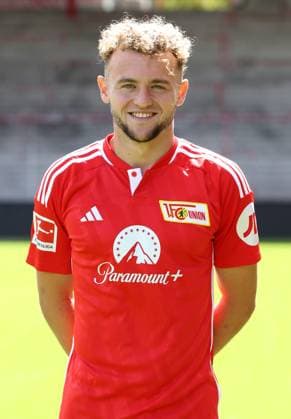 Benedict Hollerbach; 1.FC Union Berlin FCU 1.BL Bundesliga Porträttermin Saison 2023 2024 Kader, Porträt, Vorstellung, Präsentation, Pressetermin, GER 09.08.23