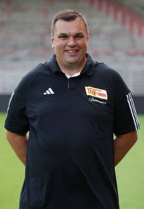 Dominik Westerfeld, Zeugwart; 1.FC Union Berlin FCU 1.BL Bundesliga Porträttermin Saison 2023 2024 Kader, Porträt, Vorstellung, Präsentation, Pressetermin, GER 09.08.23
