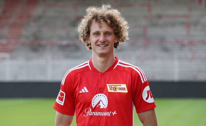 Alex Kral; 1.FC Union Berlin FCU 1.BL Bundesliga Porträttermin Saison 2023 2024 Kader, Porträt, Vorstellung, Präsentation, Pressetermin, GER 09.08.23