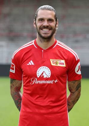 Christopher Trimmel; 1.FC Union Berlin FCU 1.BL Bundesliga Porträttermin Saison 2023 2024 Kader, Porträt, Vorstellung, Präsentation, Pressetermin, GER 09.08.23