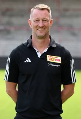 Silvio Thieme Physiotherapeut; 1.FC Union Berlin FCU 1.BL Bundesliga Porträttermin Saison 2023 2024 Kader, Porträt, Vorstellung, Präsentation, Pressetermin, GER 09.08.23