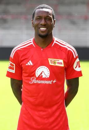 Sheraldo Becker; 1.FC Union Berlin FCU 1.BL Bundesliga Porträttermin Saison 2023 2024 Kader, Porträt, Vorstellung, Präsentation, Pressetermin, GER 09.08.23