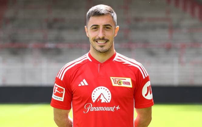 Josip Juranovic; 1.FC Union Berlin FCU 1.BL Bundesliga Porträttermin Saison 2023 2024 Kader, Porträt, Vorstellung, Präsentation, Pressetermin, GER 09.08.23