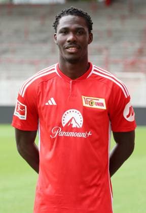David Datro Fofana; 1.FC Union Berlin FCU 1.BL Bundesliga Porträttermin Saison 2023 2024 Kader, Porträt, Vorstellung, Präsentation, Pressetermin, GER 09.08.23