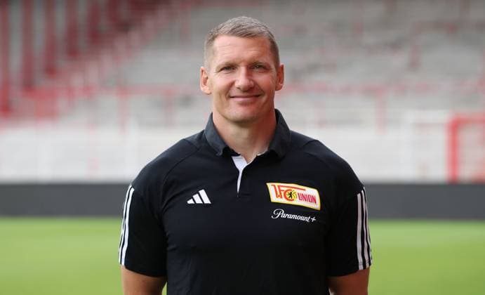 Martin Krüger Athletiktrainer; 1.FC Union Berlin FCU 1.BL Bundesliga Porträttermin Saison 2023 2024 Kader, Porträt, Vorstellung, Präsentation, Pressetermin, GER 09.08.23