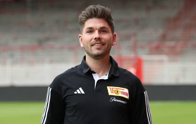 Rene Andresen Assistent Geschäftsführung; 1.FC Union Berlin FCU 1.BL Bundesliga Porträttermin Saison 2023 2024 Kader, Porträt, Vorstellung, Präsentation, Pressetermin, GER 09.08.23