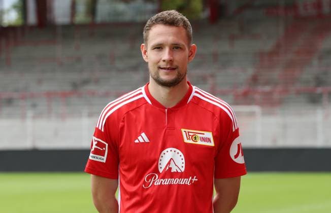 Paul Jaeckel; 1.FC Union Berlin FCU 1.BL Bundesliga Porträttermin Saison 2023 2024 Kader, Porträt, Vorstellung, Präsentation, Pressetermin, GER 09.08.23