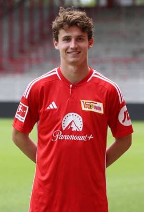 Brenden Aaronson; 1.FC Union Berlin FCU 1.BL Bundesliga Porträttermin Saison 2023 2024 Kader, Porträt, Vorstellung, Präsentation, Pressetermin, GER 09.08.23
