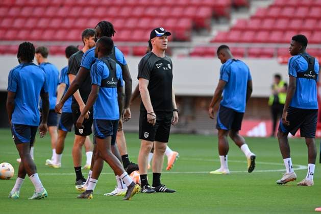 Olympiacos v KRC Genk - UEFA Europa League Qualifying ATHENS, GREECE - AUGUST 09 : Vrancken Wouter head coach of KRC Genk during a training session prior to the 1st leg match of the UEFA Europa League season 2023 - 2024 third qualifying round between Olympiacos and KRC Genk on August 9, 2023 in Athens, Greece, 09 08 2023 Athens Greece  Copyright: xDhax