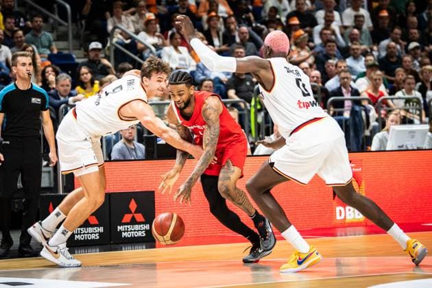 Freundschaftsspiele: Deutschland vs Kanada. Berlin 09.08.2023 Nickeil Alexander Walker (Kanada, 4) Freundschaftsspiele: Deutschland vs Kanada, Mercedes Benz Arena, Berlin 09.08.2023 Copyright: xBEAUTIFULxSPORTS LucianoxLimax