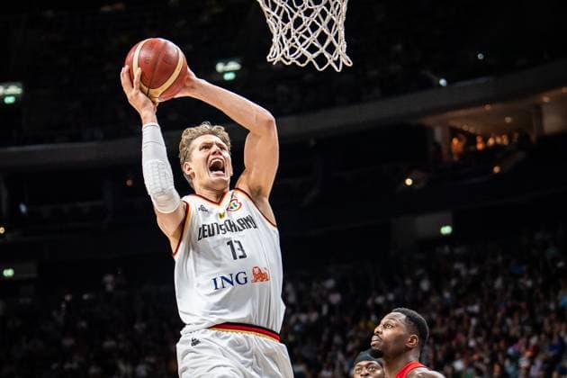 Freundschaftsspiele: Deutschland vs Kanada. Berlin 09.08.2023 Moritz Wagner (Deutschland, 13) Freundschaftsspiele: Deutschland vs Kanada, Mercedes Benz Arena, Berlin 09.08.2023 Copyright: xBEAUTIFULxSPORTS LucianoxLimax