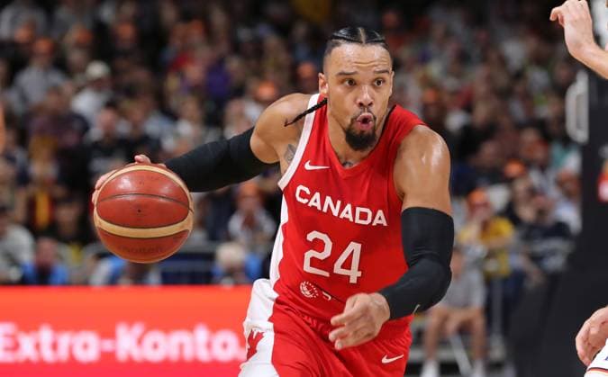 Dillon Brooks Aktion Oberkörper Basketball DBB Nationalmannschaft Herren Länderspiel Saison 2023 2024 09.08.2023 Deutschland GER vs Kanada CAN