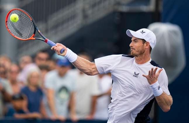 (230810) -- TORONTO, Aug. 10, 2023 -- Andy Murray competes during the men s singles round of 32 match between Andy Murray of Britain and Max Purcell of Australia at the National Bank Open tennis tournament in Montreal, Canada, on Aug. 9, 2023. (Photo by Xinhua) (SP)CANADA-TORONTO-TENNIS-NATIONAL BANK OPEN-MEN S SINGLES ZouxZheng 