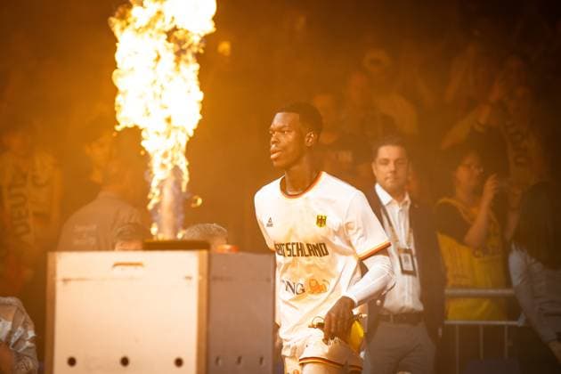 Freundschaftsspiele: Deutschland vs Kanada. Berlin 09.08.2023 Dennis Schroeder (Deutschland, 0) Freundschaftsspiele: Deutschland vs Kanada, Mercedes Benz Arena, Berlin 09.08.2023 Copyright: xBEAUTIFULxSPORTS LucianoxLimax