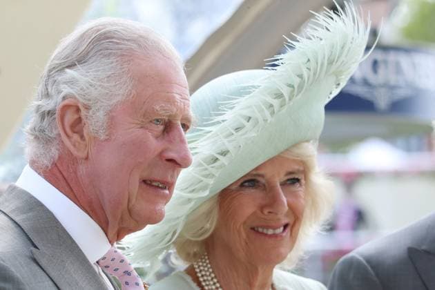 22.06.2023, Ascot, Windsor, GBR - Portrait of HM King Charles III and Camilla, the Queen Consort. Ascot racecourse. (Koenig Charles, Royals, Portrait, Portraet, King Charles the Third, Queen Camilla, Koenigin Camilla) 230622D091ROYAL_ASCOT.JPG *** 22 06 2023, Ascot, Windsor, GBR Portrait of HM King Charles III and Camilla, the Queen Consort Ascot racecourse Koenig Charles, Royals, Portrait, Portraet, King Charles the Third, Queen Camilla, Koenigin Camilla 230622D091ROYAL ASCOT JPG