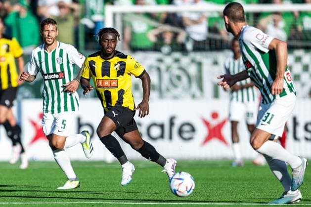 230810 Ibrahim Sadiq of Häcken during the UEFA Europa League qualifying match between Zalgiris Vilnius and Häcken on August 10, 2023 in Vilnius. Photo: Emma Wallskog BILDBYRAN COP 320 EW0236 fotboll football soccer fotball uefa europa league zalgiris vilnius häcken bbeng Copyright: EMMAxWALLSKOG BB230810EW026