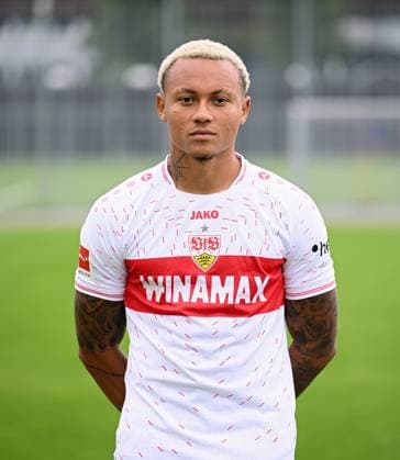 FUSSBALL 1. BUNDESLIGA SAISON 2023 2024 09.08.2023 Fototermin beim VfB Stuttgart auf dem Trainingsgelaende: Roberto Massimo